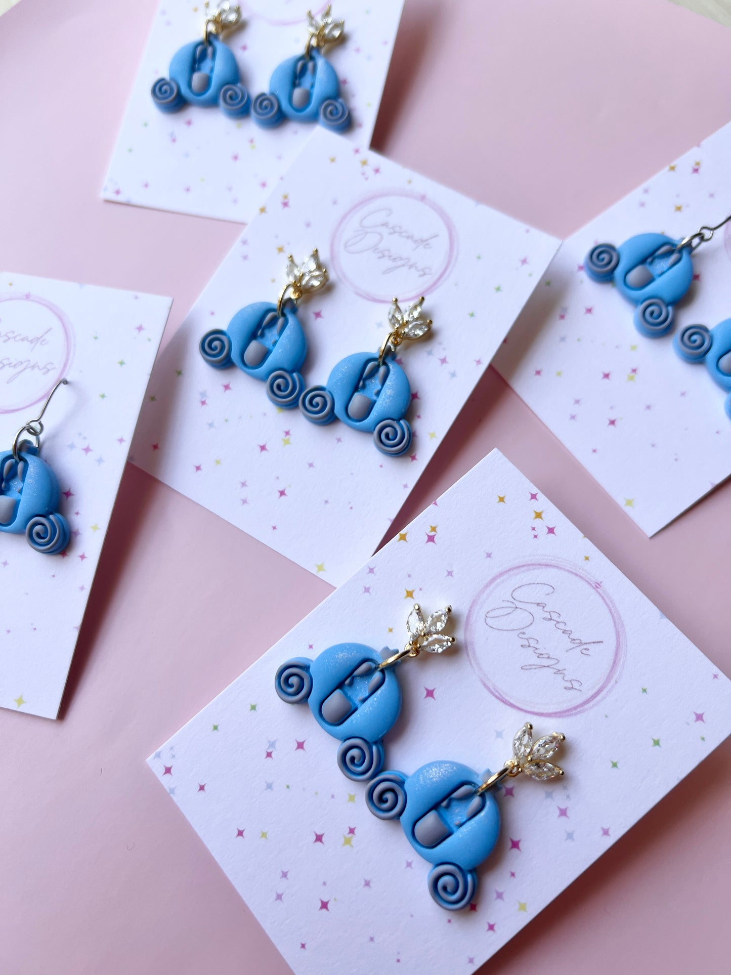 The Carriage | Shimmery Magical Coach Earrings