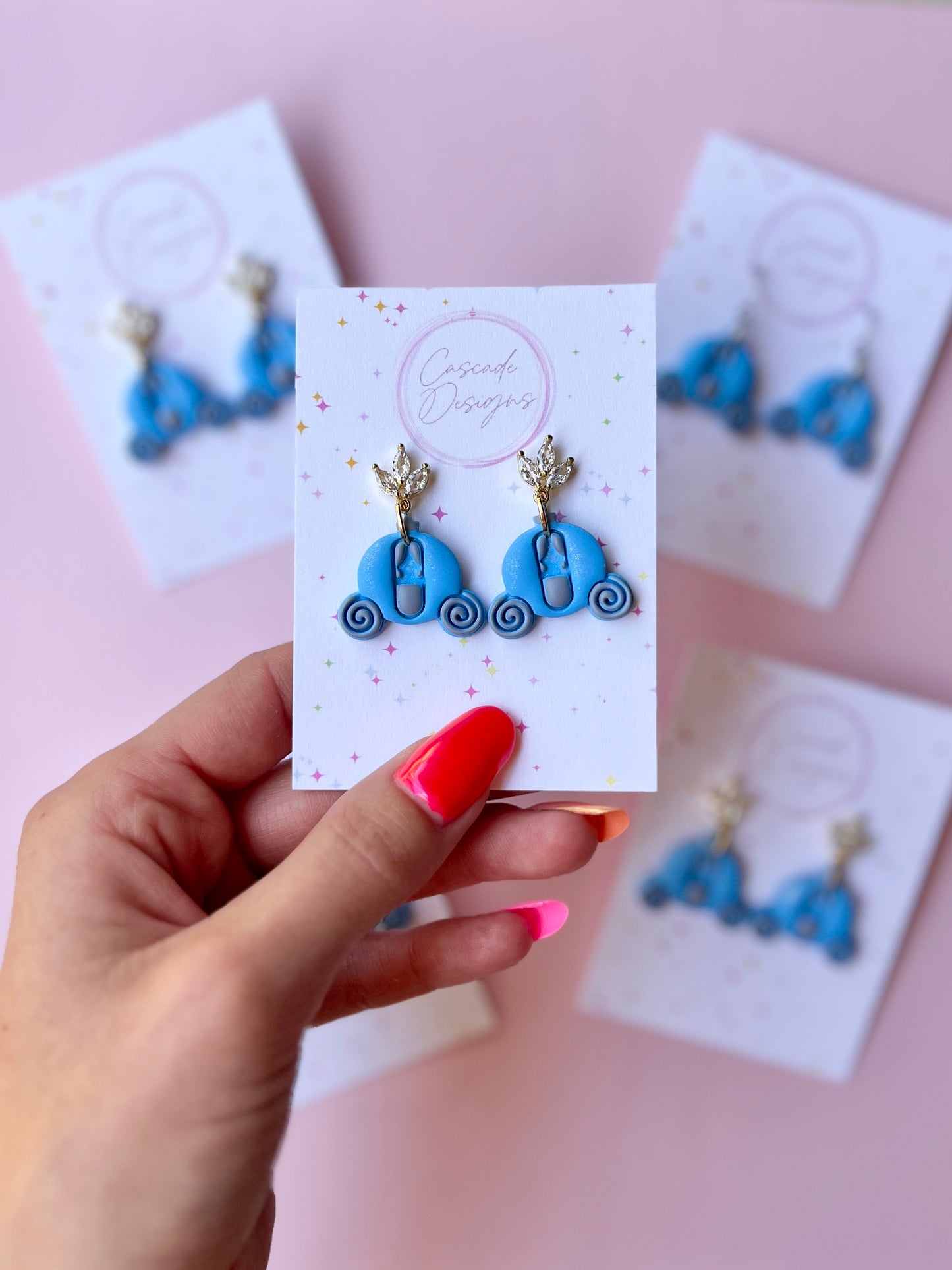 The Carriage | Shimmery Magical Coach Earrings