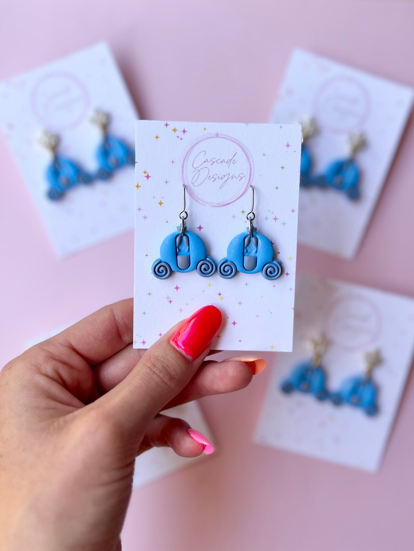 The Carriage | Shimmery Magical Coach Earrings