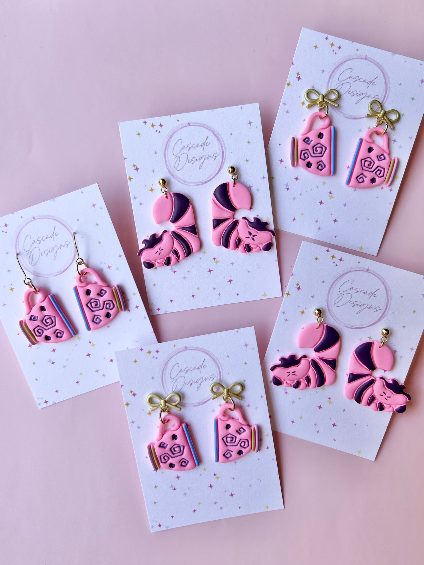 The Tea Party | Teacup and Chesire Cat Earrings