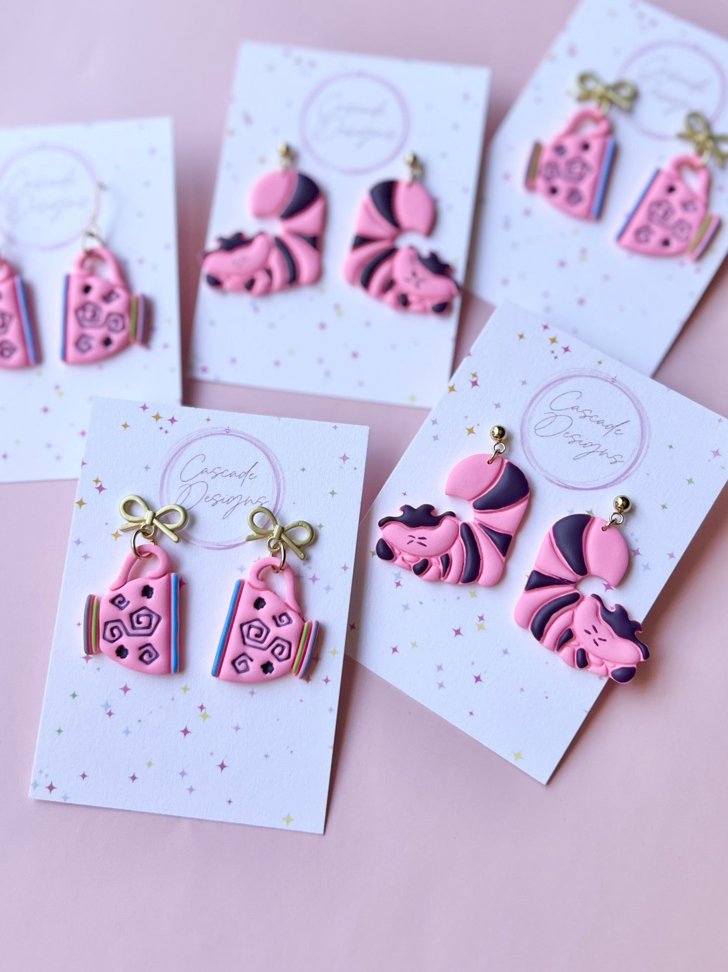 The Tea Party | Teacup and Chesire Cat Earrings