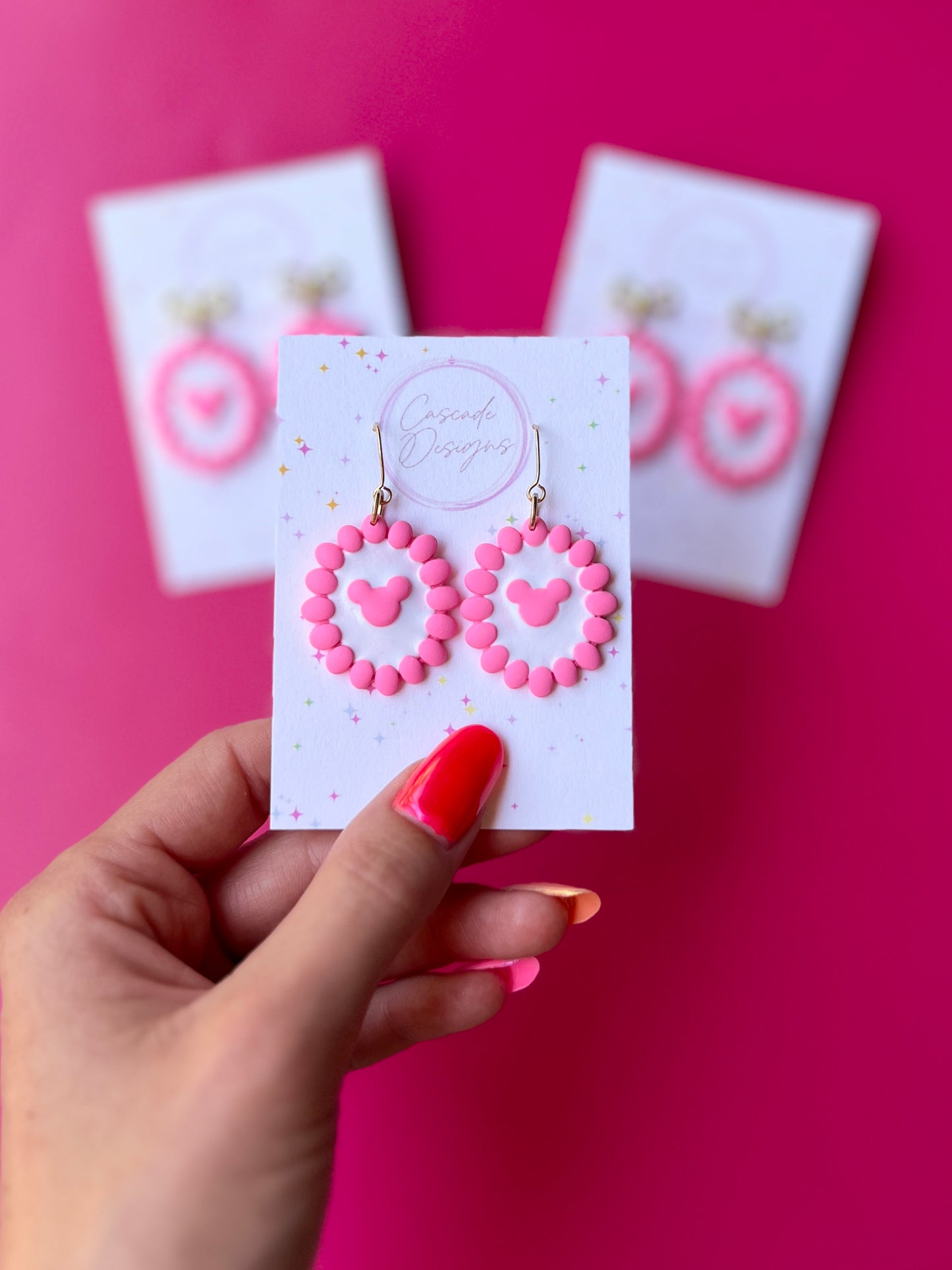 The Bubble Micki | Magical Pink Bubble Earrings