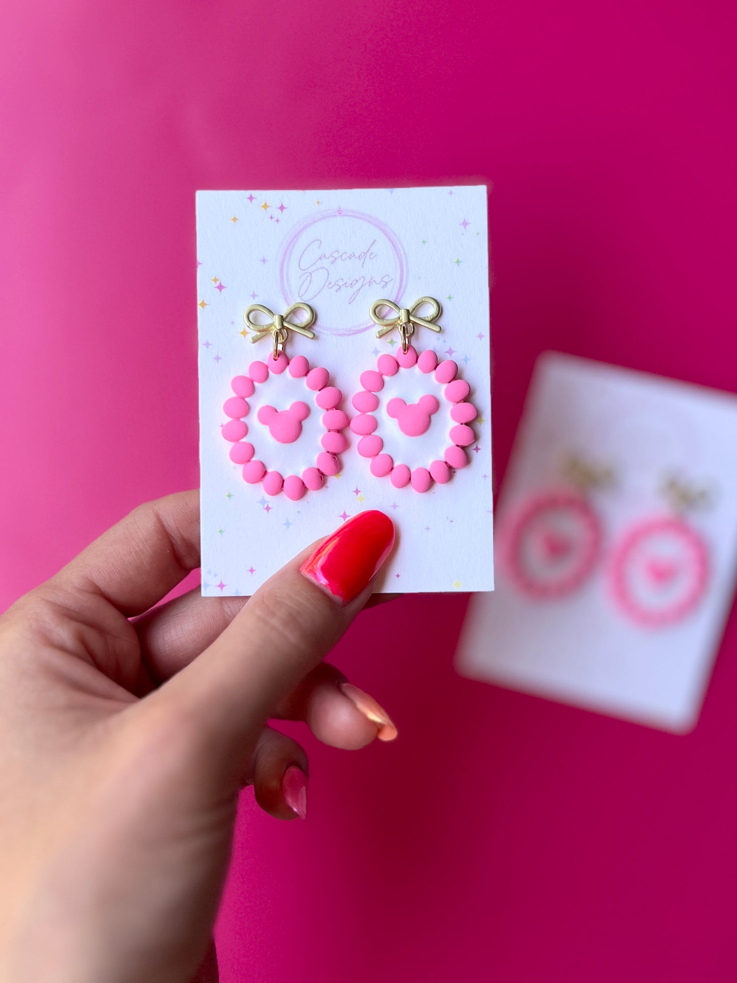 The Bubble Micki | Magical Pink Bubble Earrings