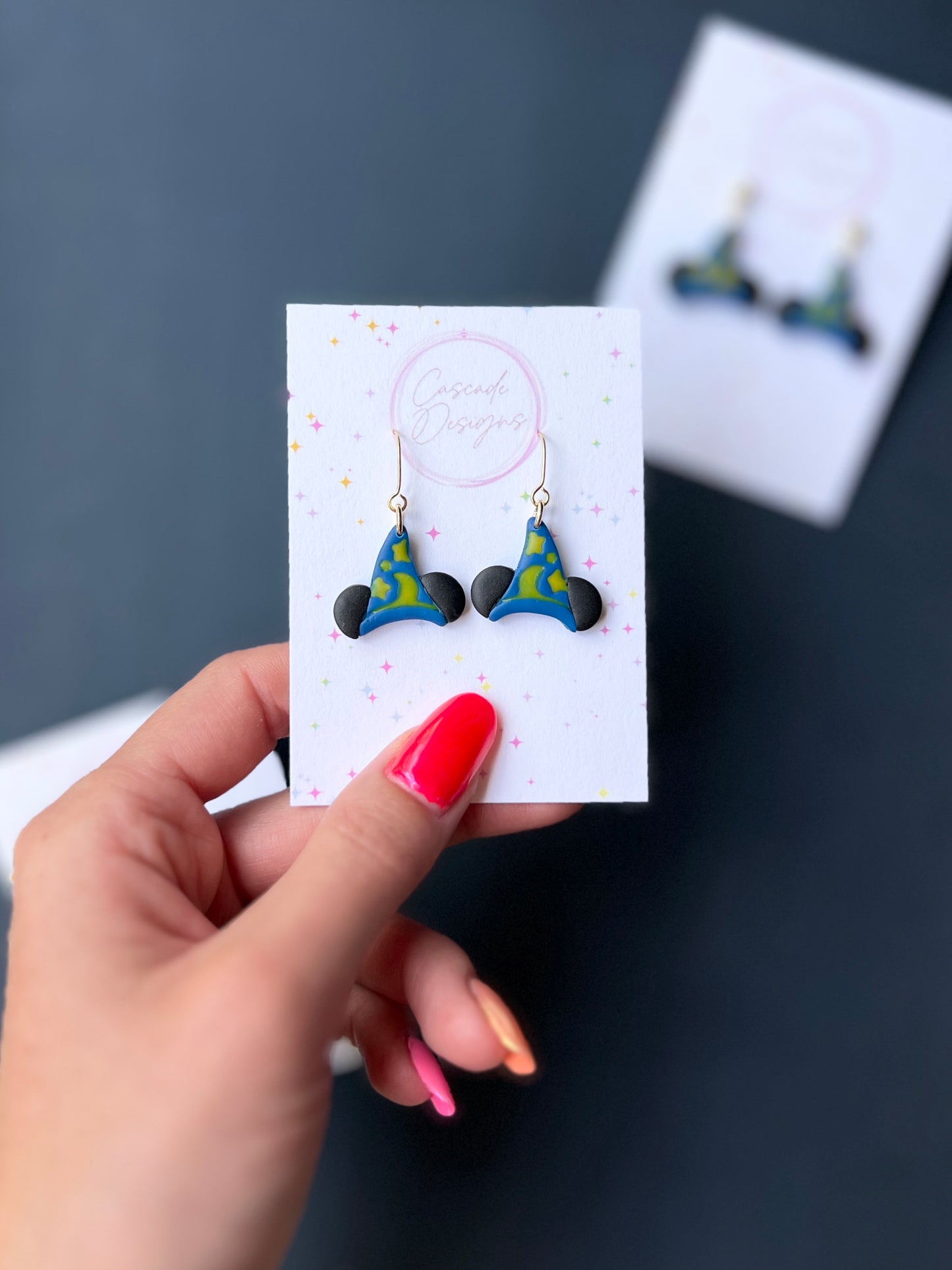 The Sorcerer's Hat | Magical Wizard Hat Earrings