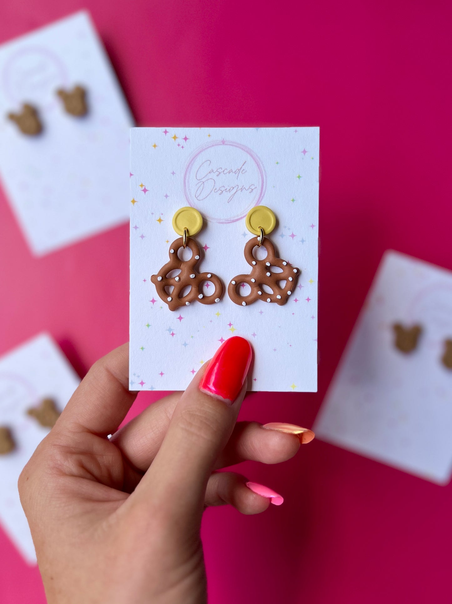 The Micki Snack | Magical Waffle and Pretzel Earrings