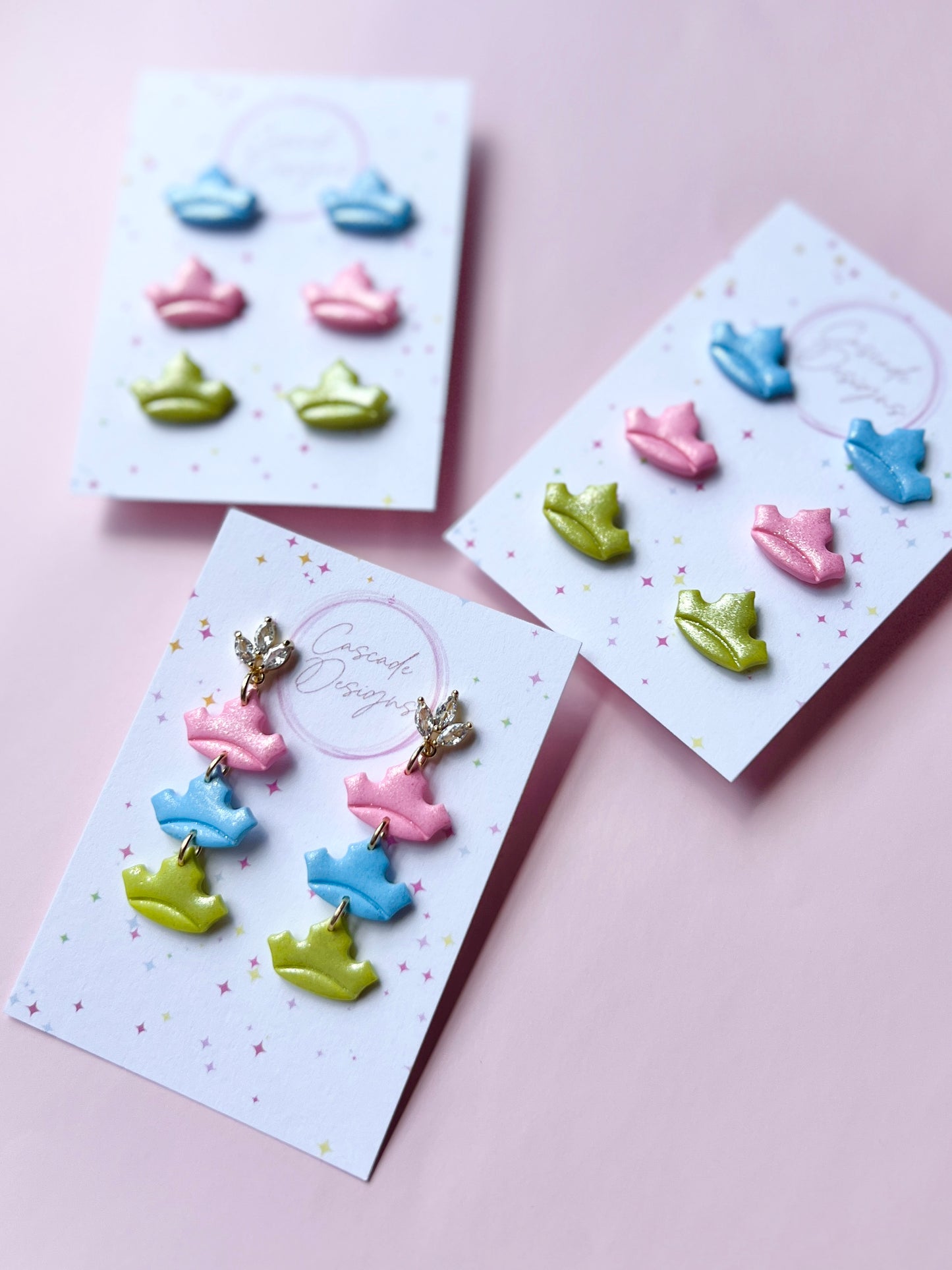 The Tiara | Shimmery Tiara Earrings