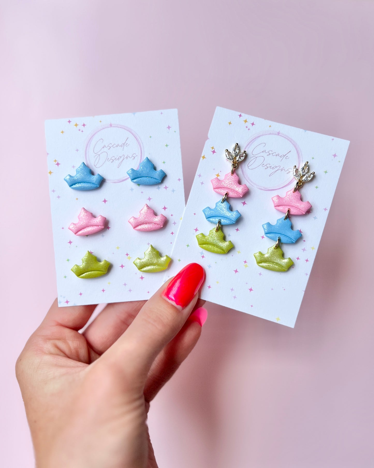 The Tiara | Shimmery Tiara Earrings