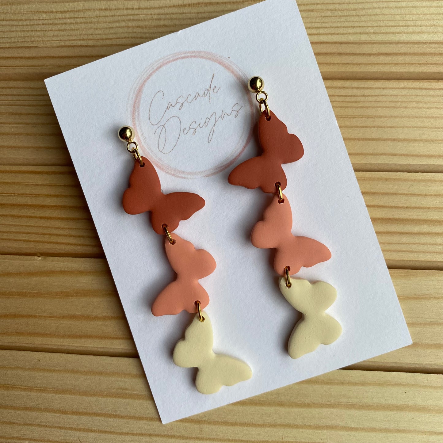 The Mona | Butterfly Clay Earrings