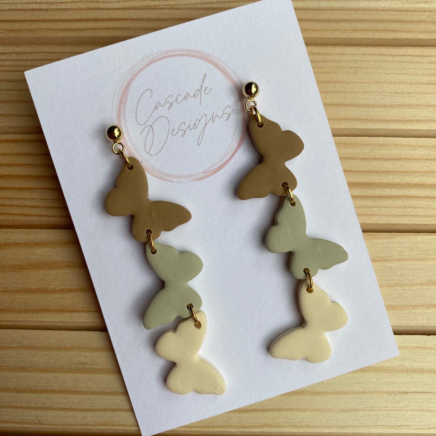 The Mona | Butterfly Clay Earrings