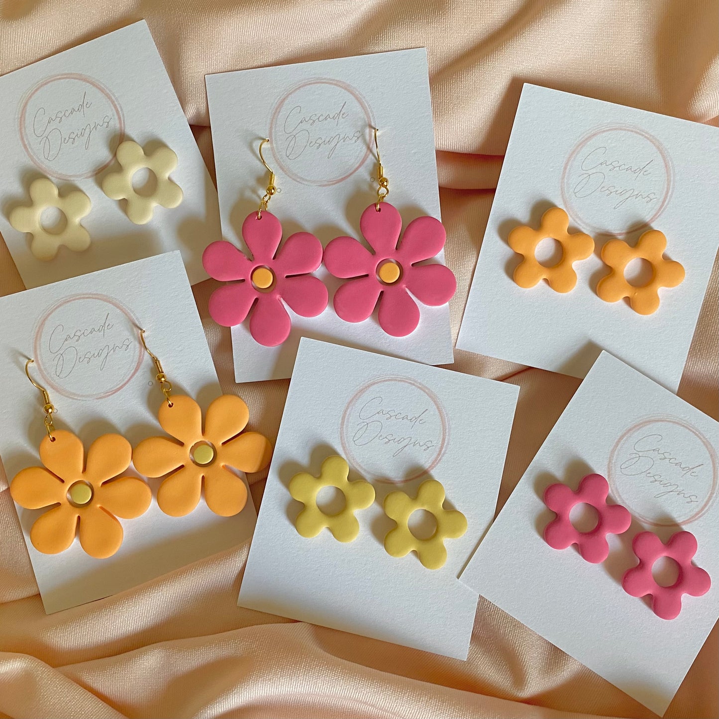 The Farrah | Flower Clay Earrings