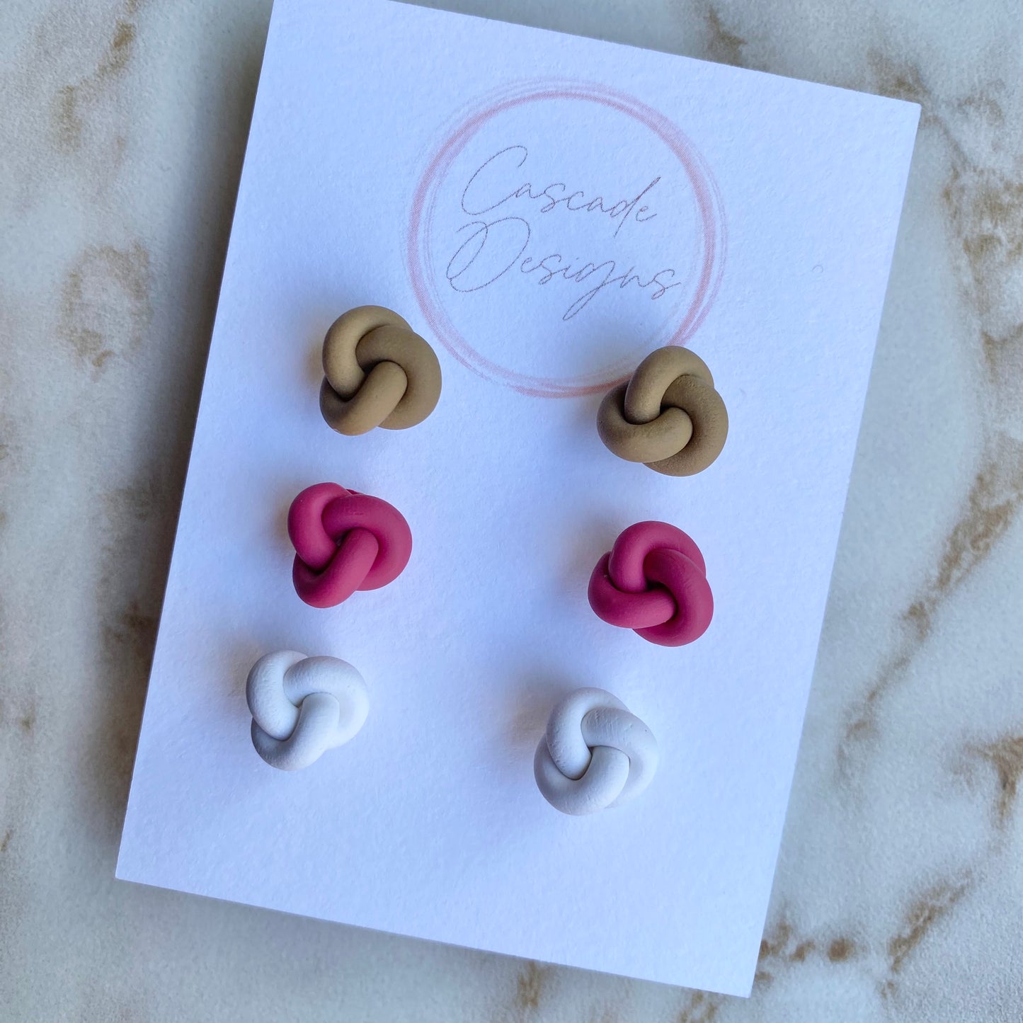 The Kenzi Single | Knot Clay Earrings