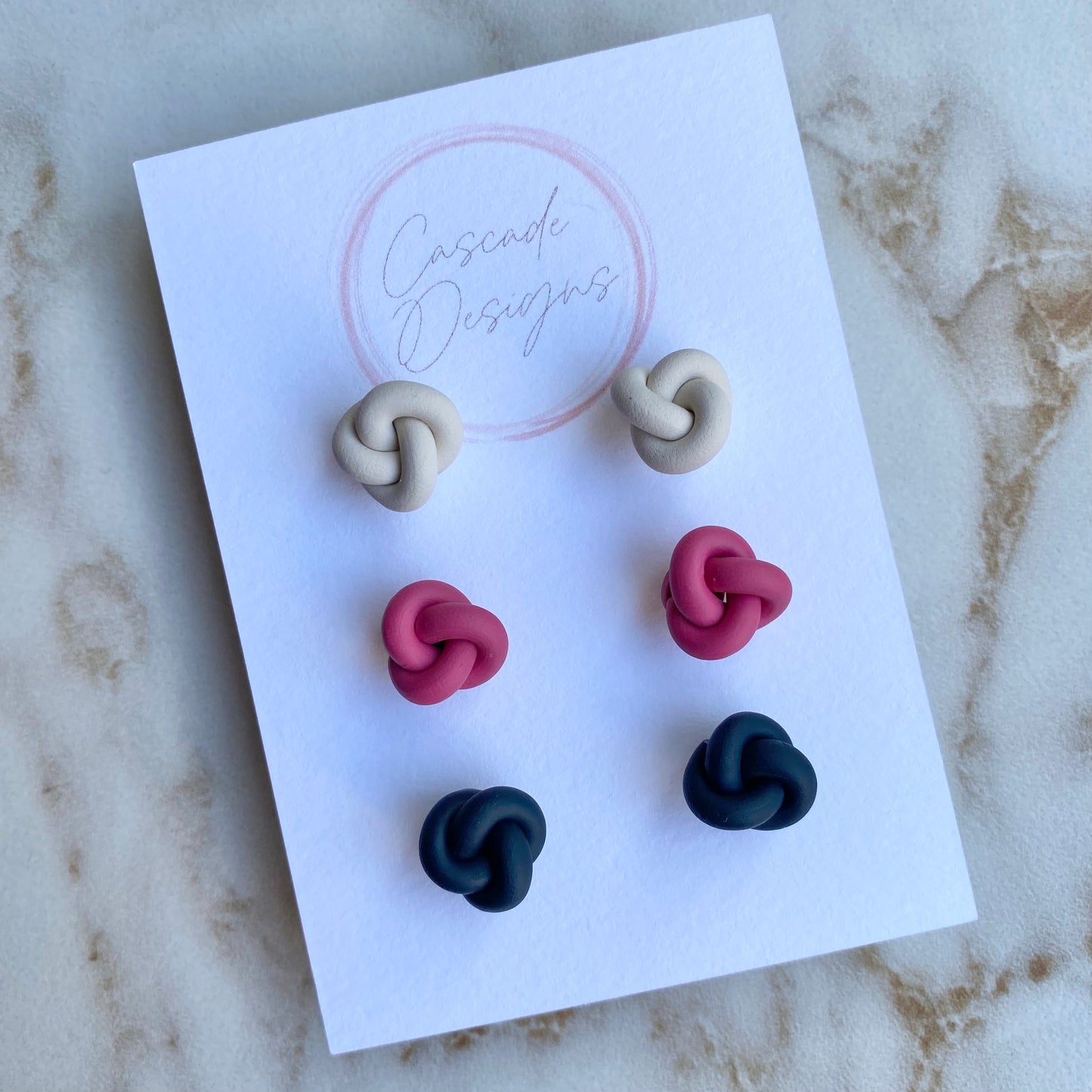 The Kenzi Single | Knot Clay Earrings