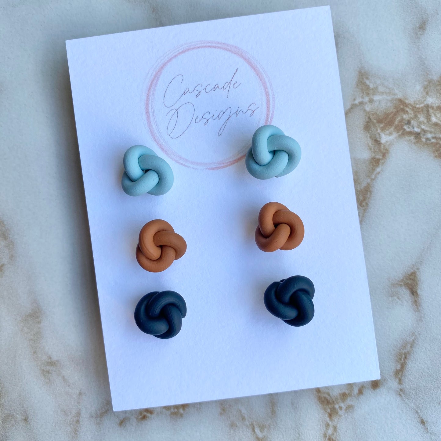 The Kenzi Single | Knot Clay Earrings