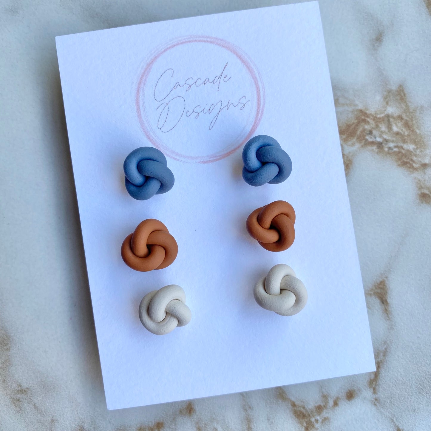 The Kenzi Single | Knot Clay Earrings