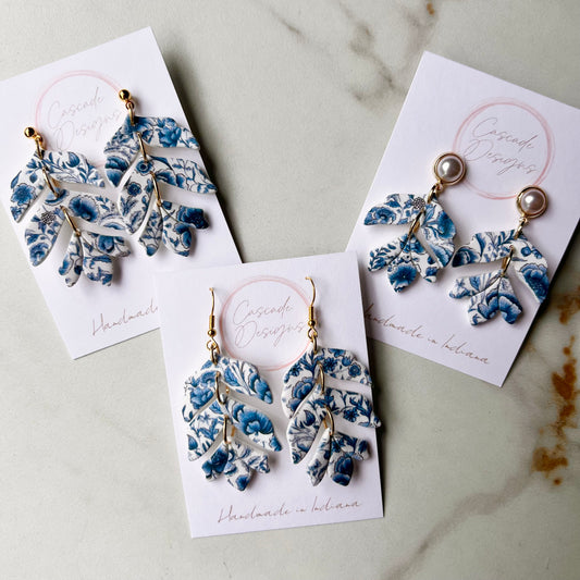 The Claire | Botanical Bloom Clay Earrings