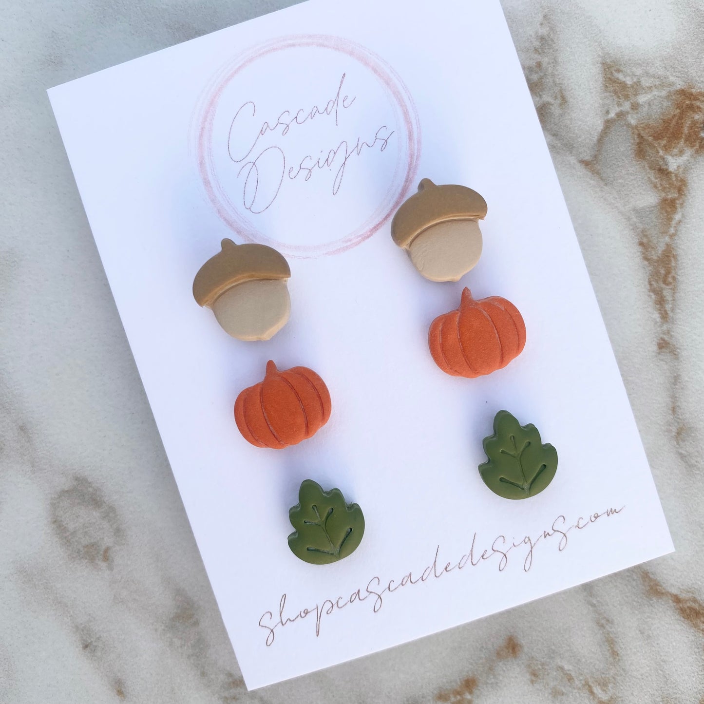 The Harvi | Assorted Fall Clay Earring Studs