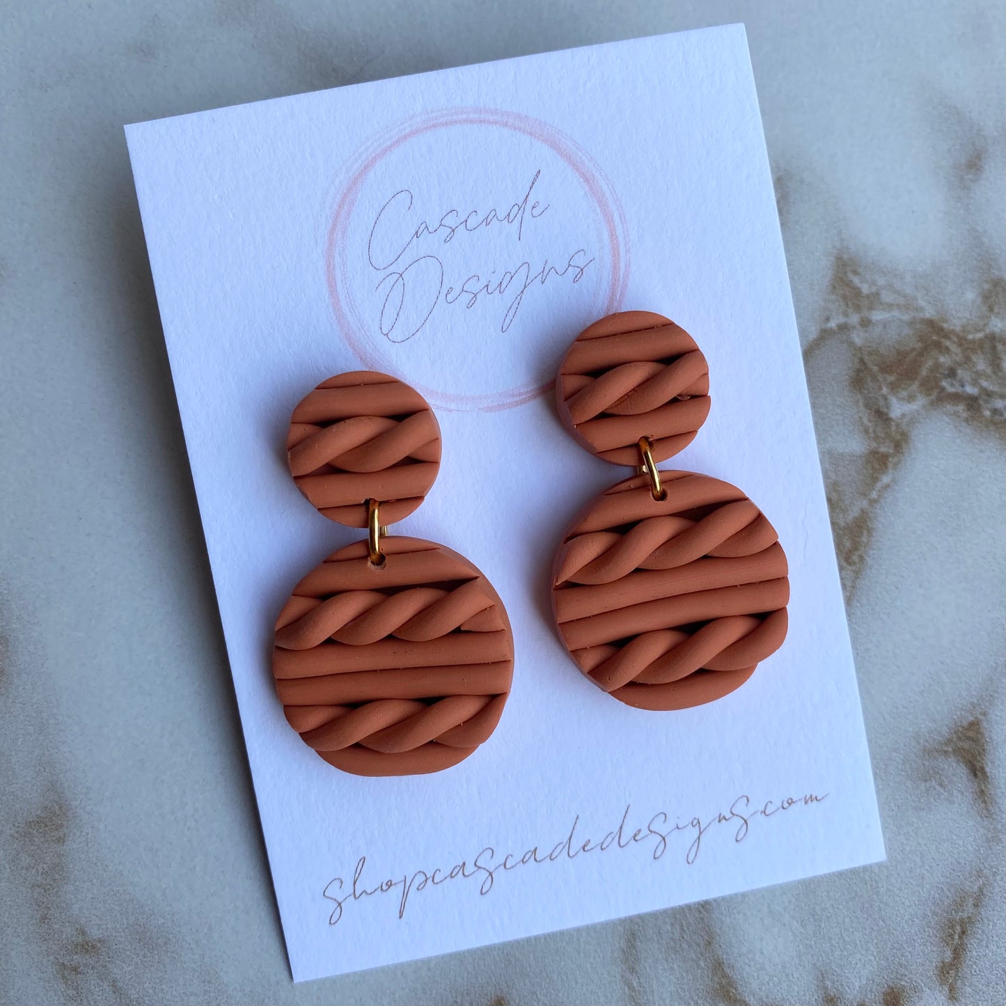 The Cozi | Cable Knit Clay Earrings