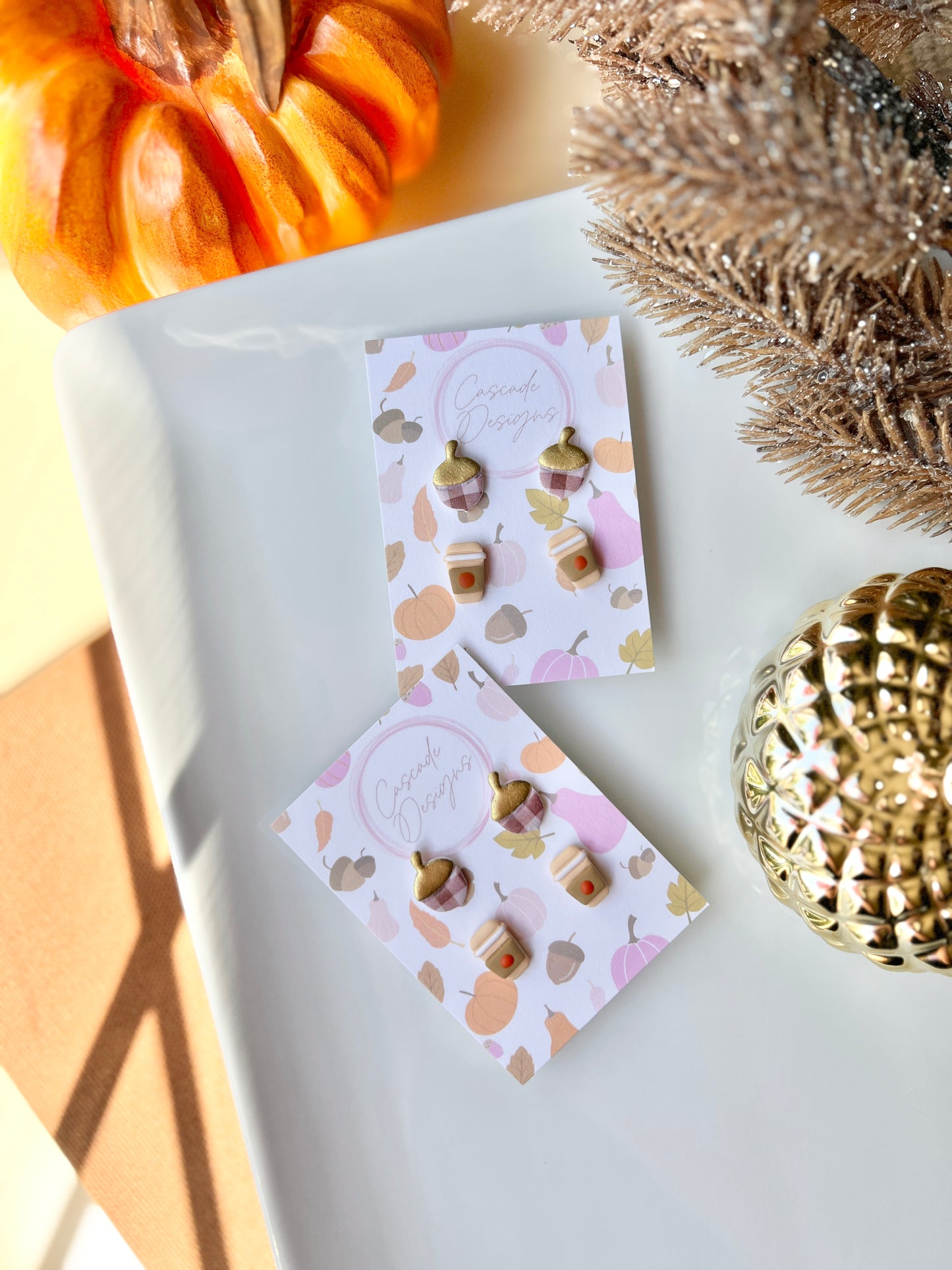 The Cozy Set | Assorted Fall Clay Earring Studs - Set of 2