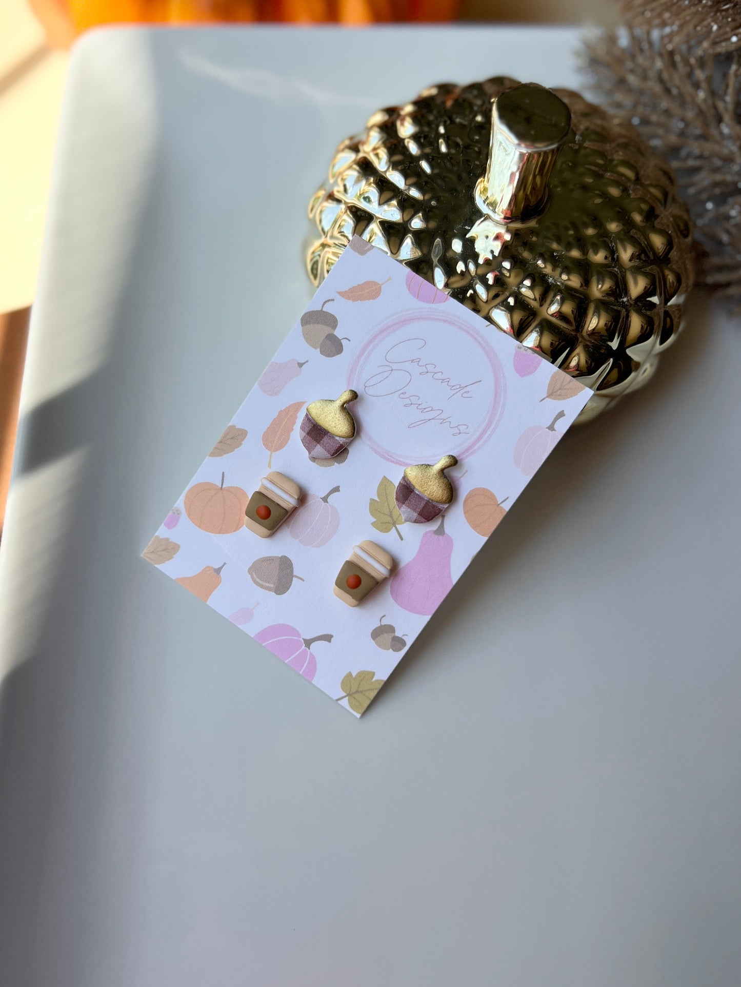 The Cozy Set | Assorted Fall Clay Earring Studs - Set of 2