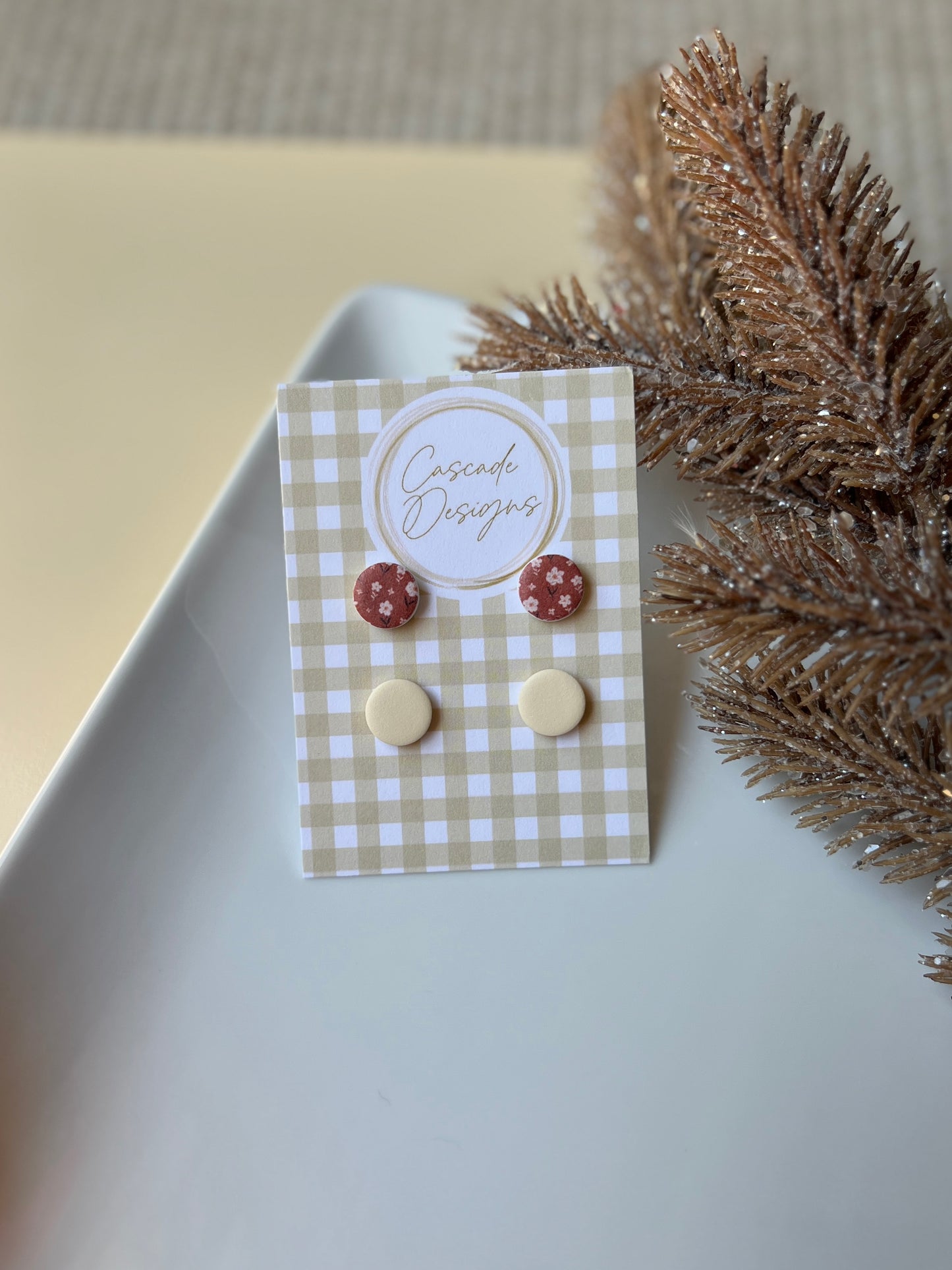 The Floral Stud Set | Fall Earring Studs - Set of 2