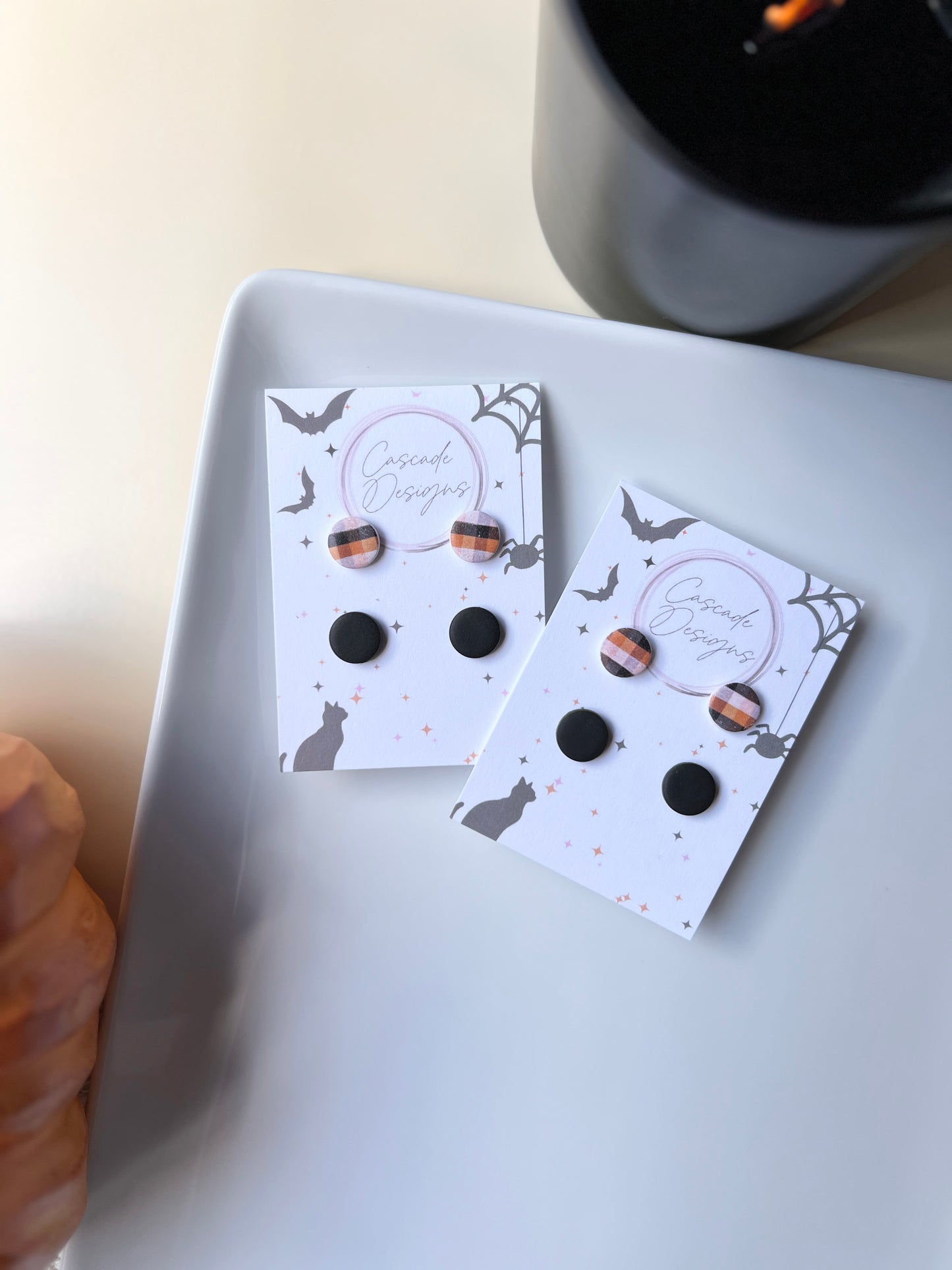 The Plaid Stud Set | Fall Earring Studs - Set of 2