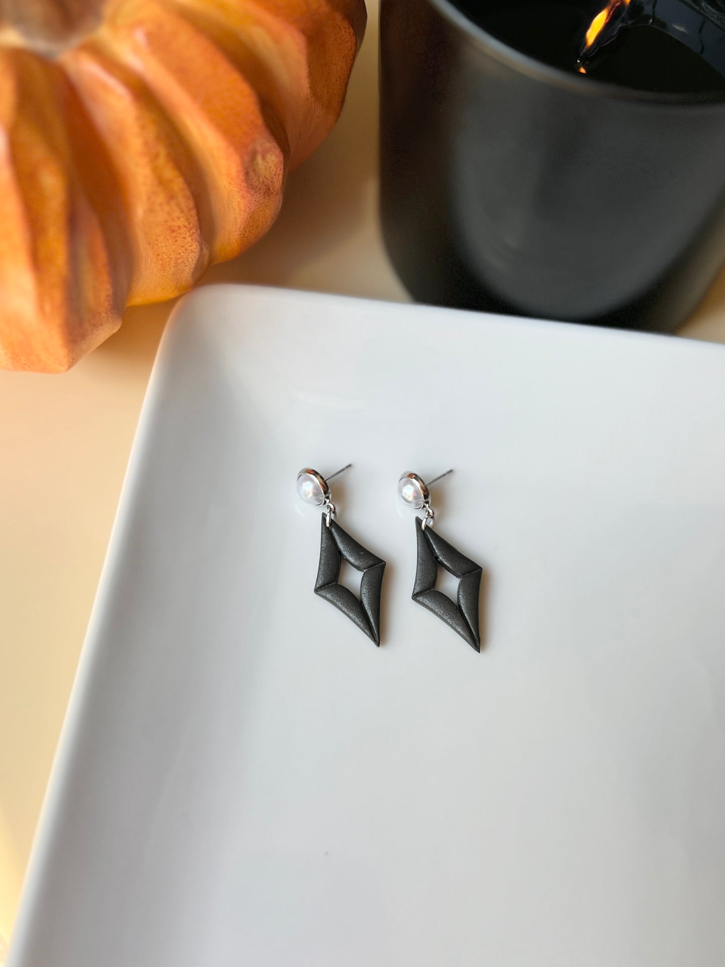 The Polaris | Shimmery Fall Star Earrings