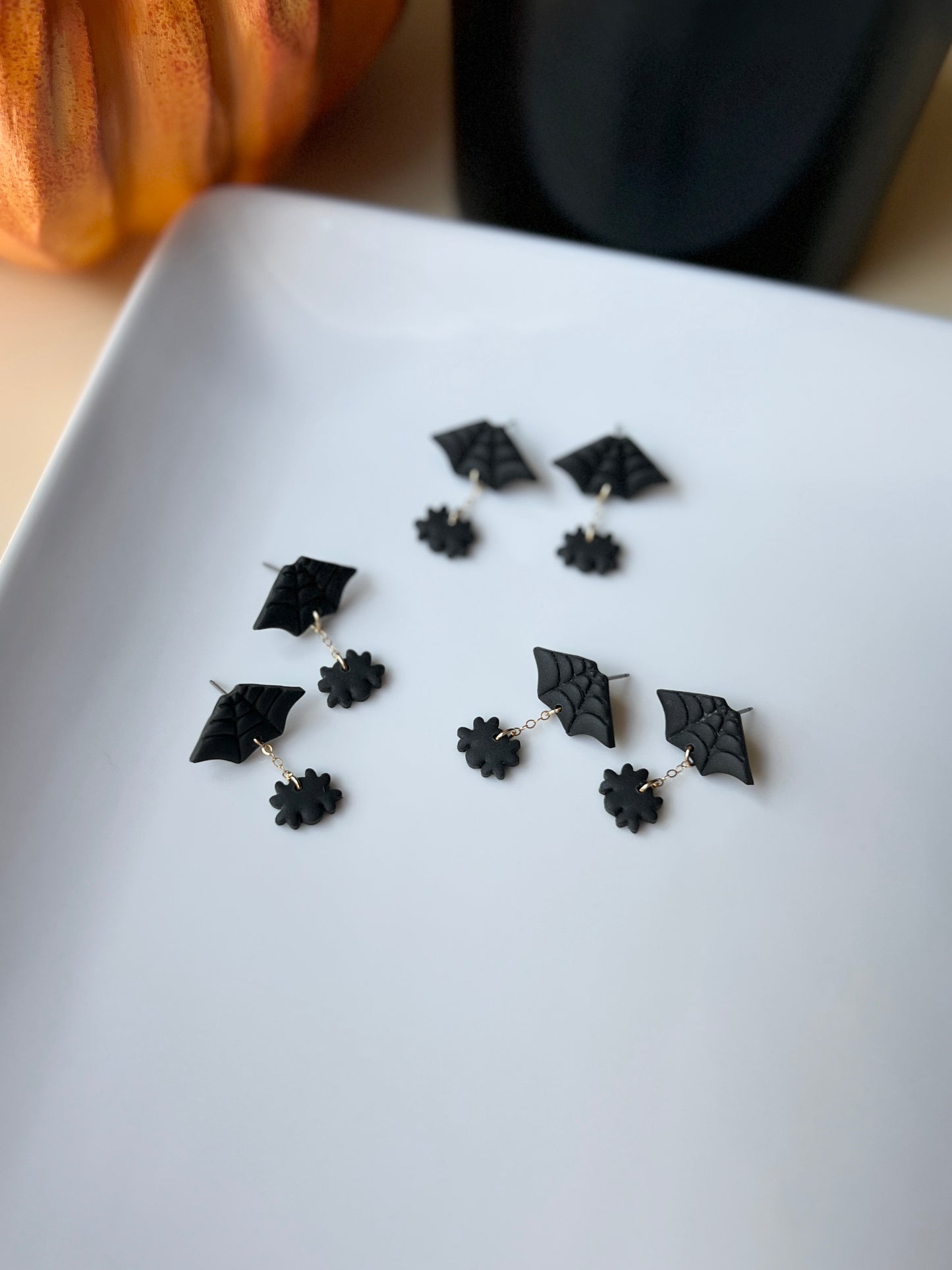 The Spider Web | Hanging Spider Earrings