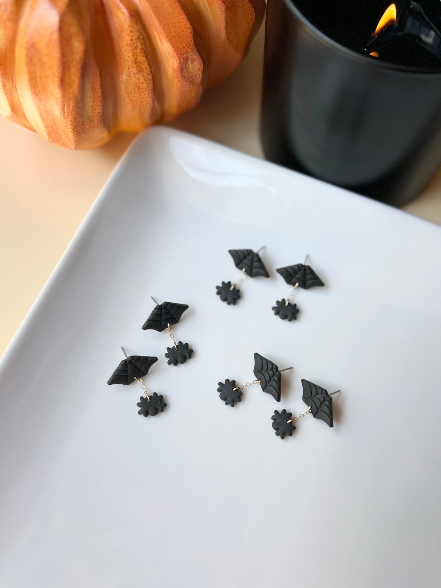 The Spider Web | Hanging Spider Earrings