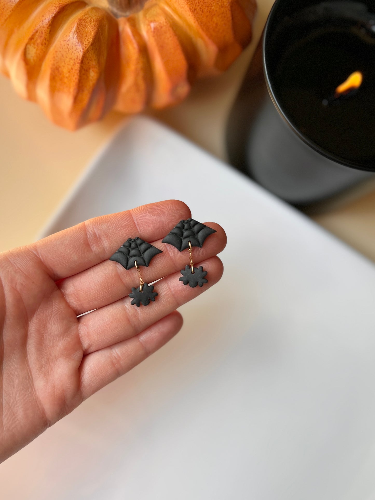 The Spider Web | Hanging Spider Earrings