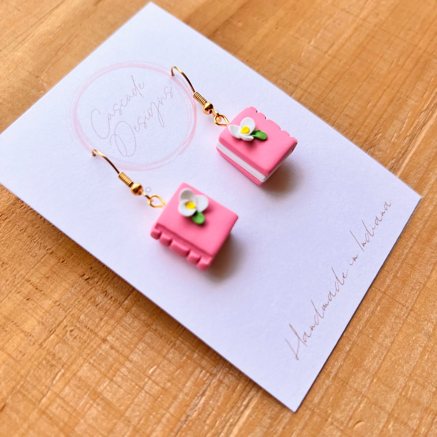 The Page Mini | Floral Book Clay Earrings