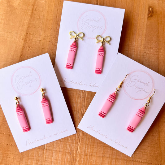 The Scribble | Pencil Clay Earrings