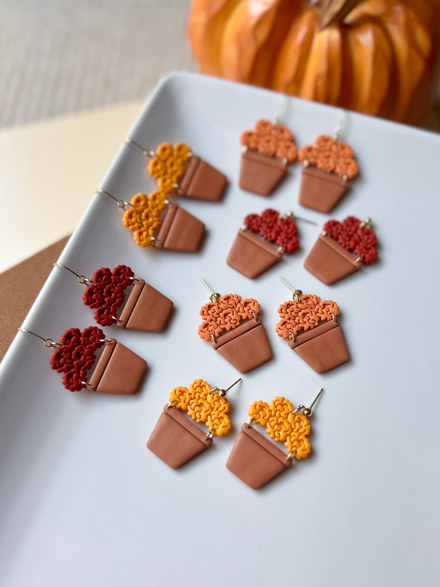 The Mum | Potted Fall Earrings
