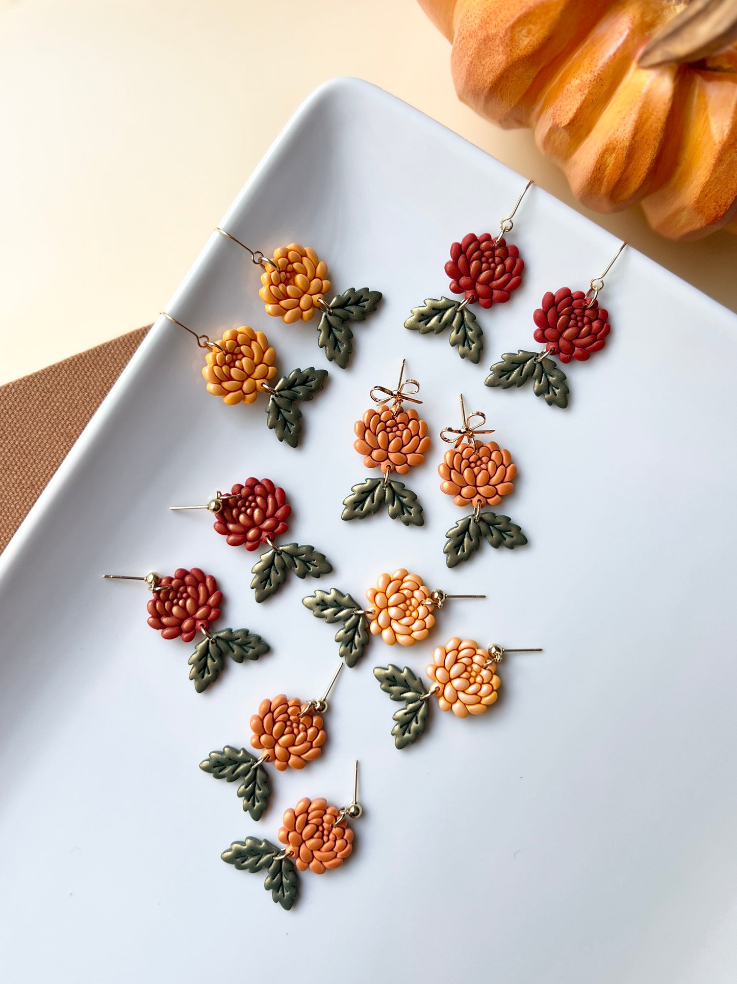 The Marigold | Fall Flower Earrings