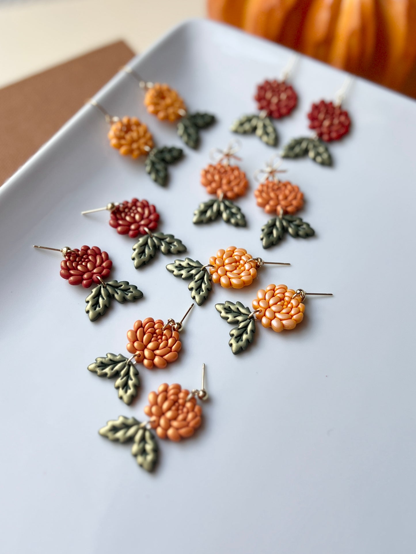 The Marigold | Fall Flower Earrings