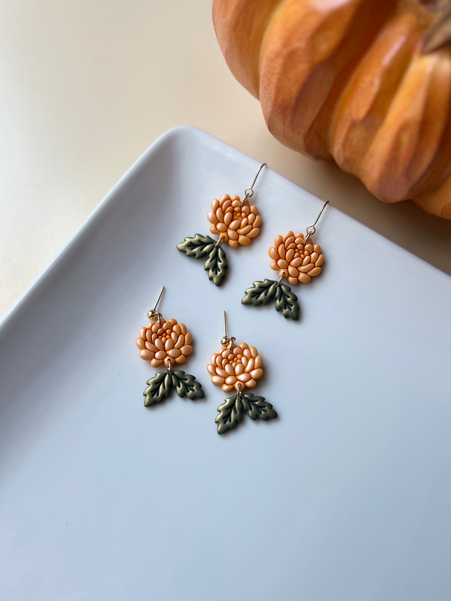 The Marigold | Fall Flower Earrings