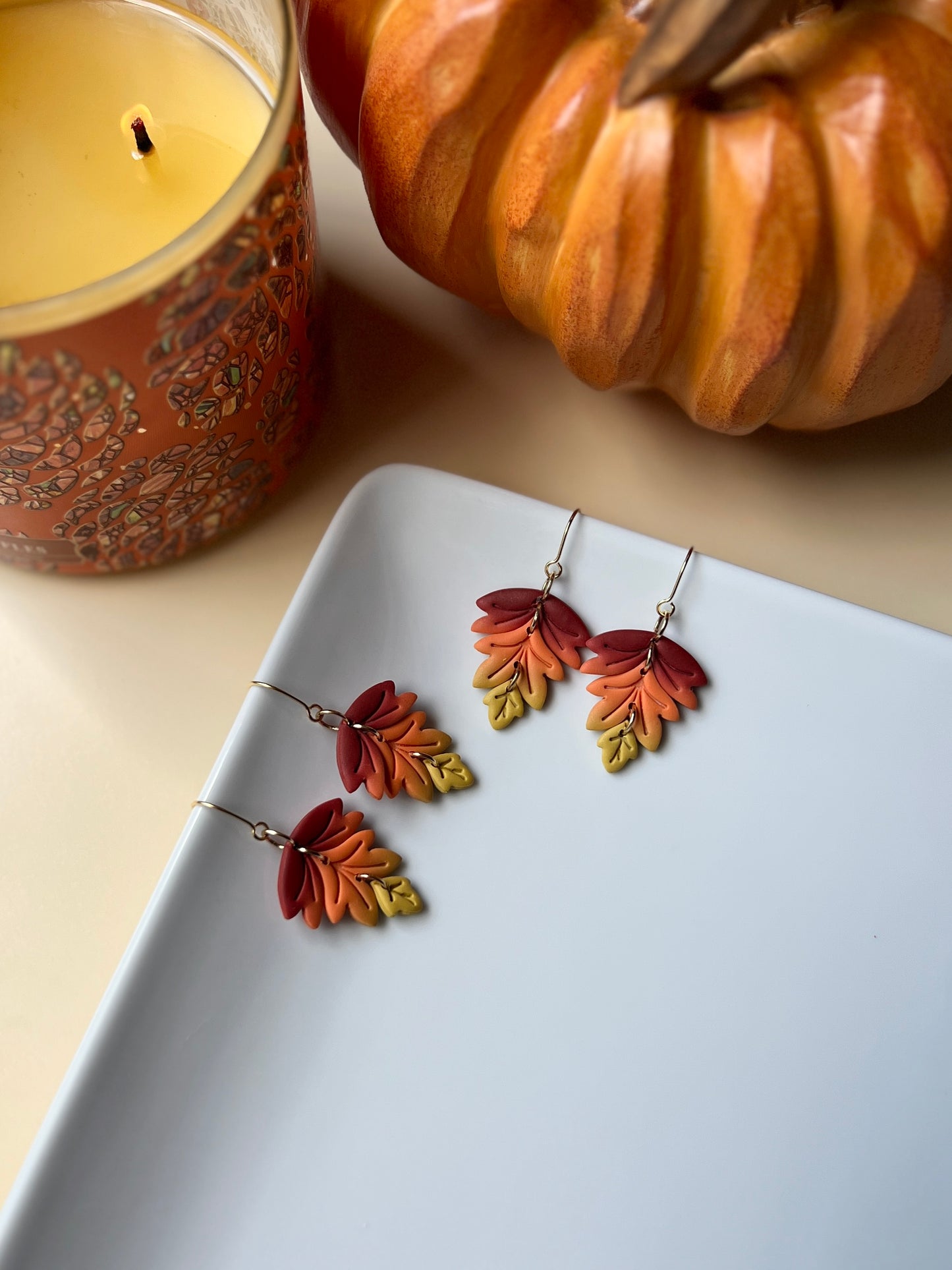 The Turning Leaf | Fall Leaf Earrings