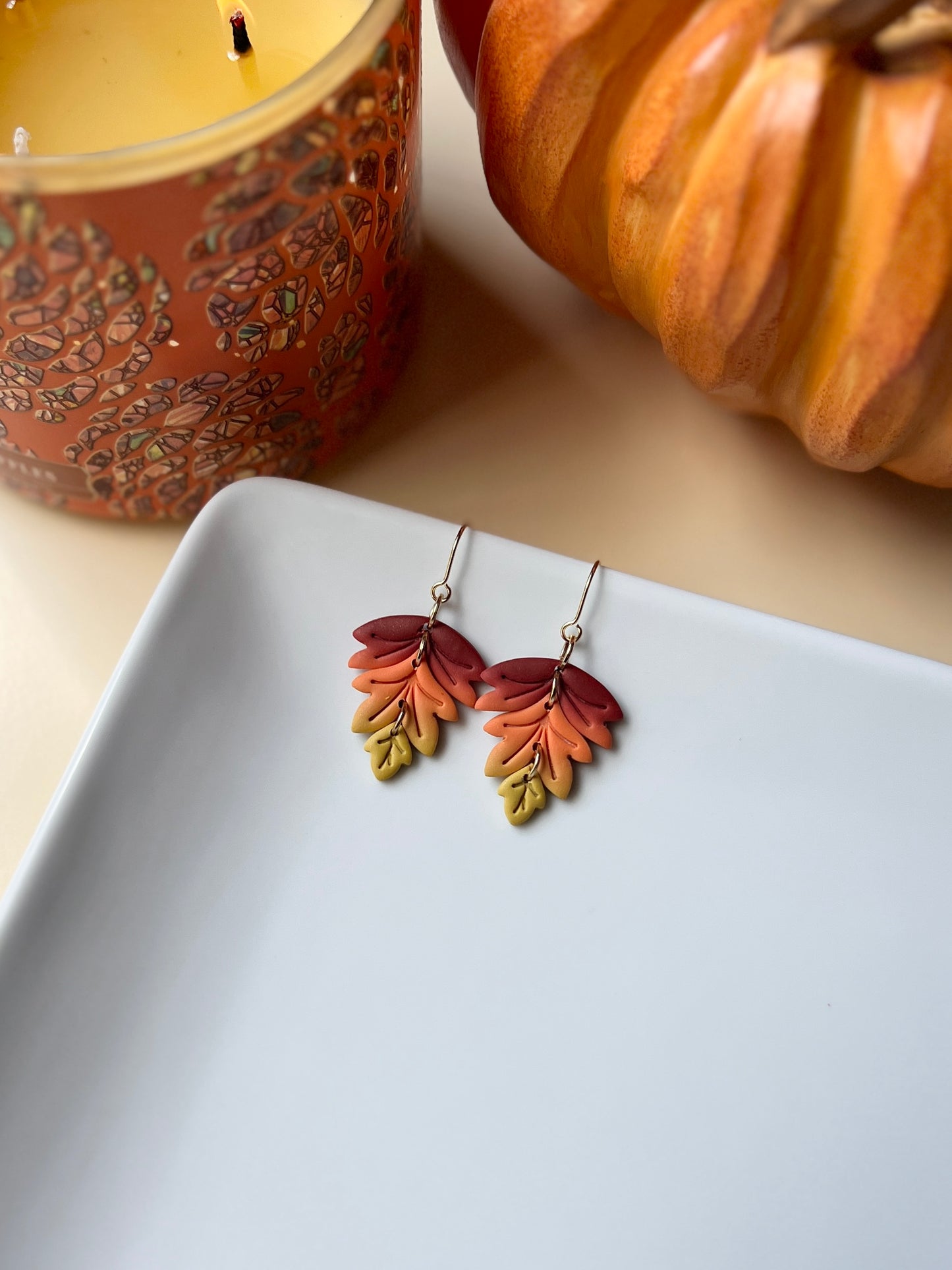 The Turning Leaf | Fall Leaf Earrings