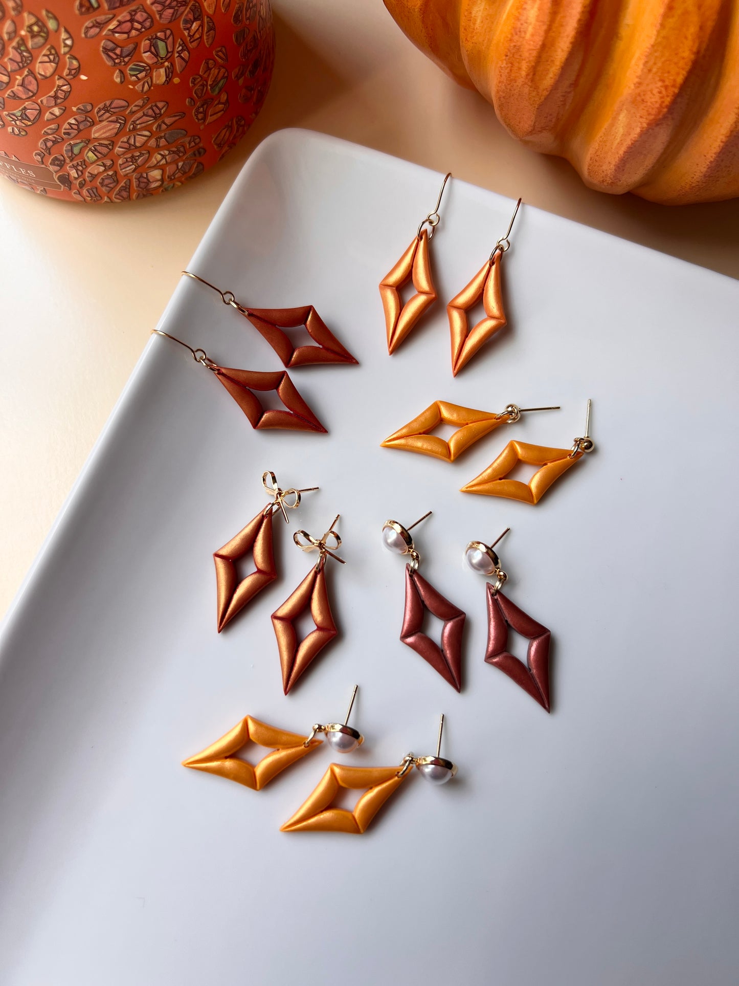 The Polaris | Shimmery Fall Star Earrings