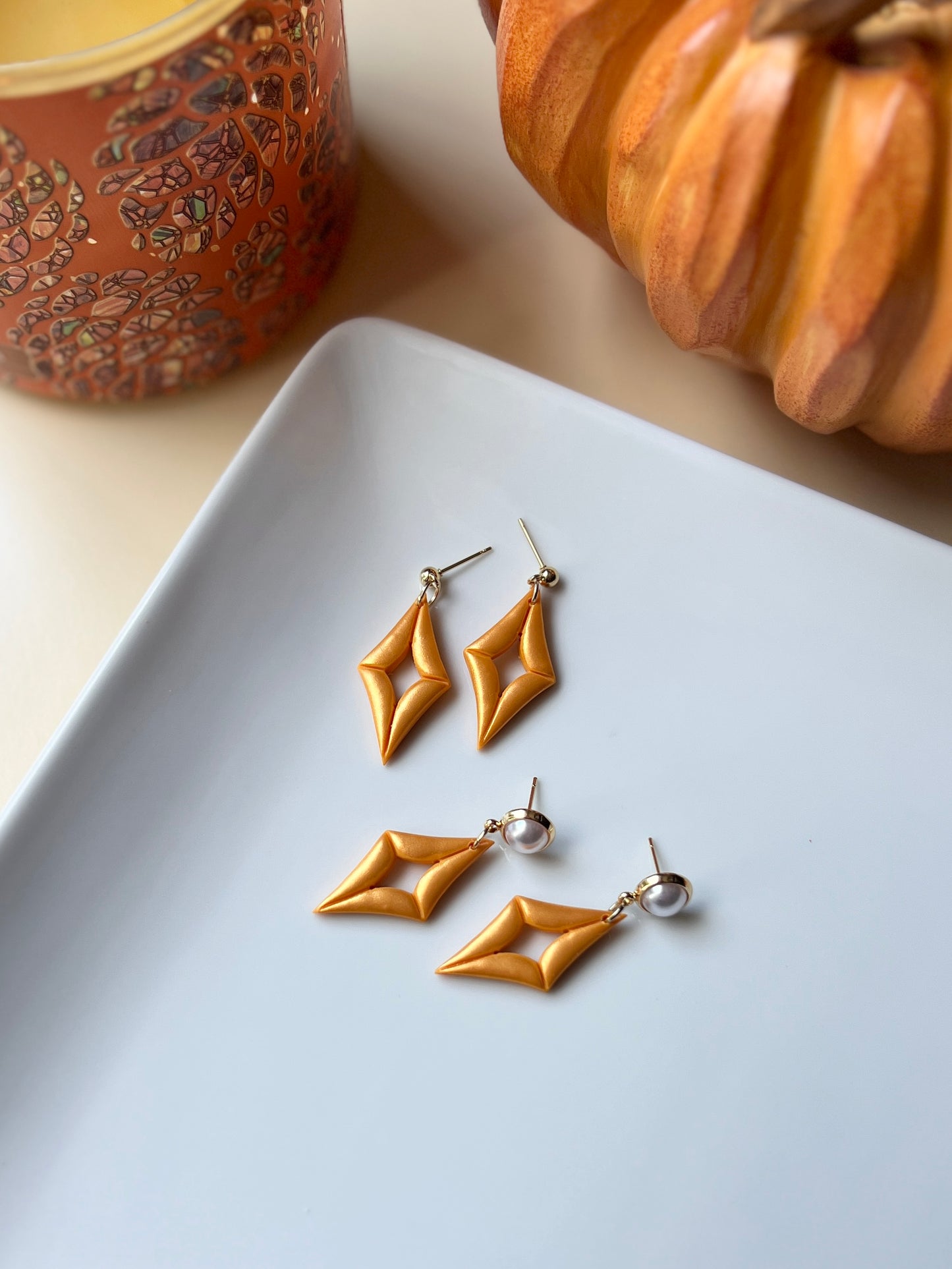 The Polaris | Shimmery Fall Star Earrings