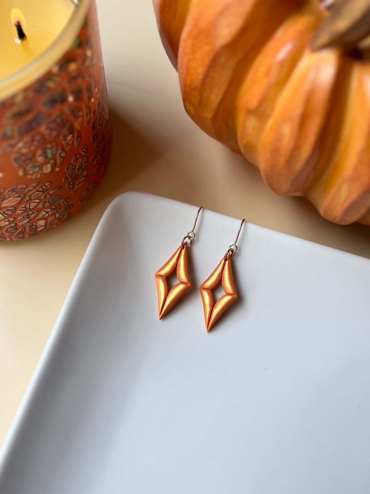 The Polaris | Shimmery Fall Star Earrings