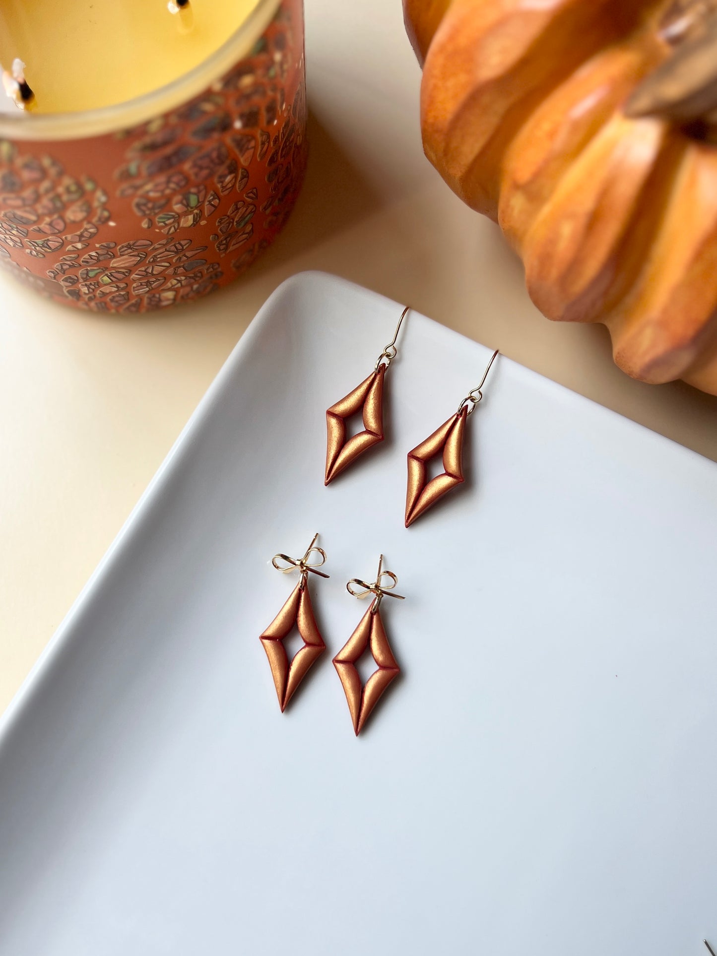 The Polaris | Shimmery Fall Star Earrings