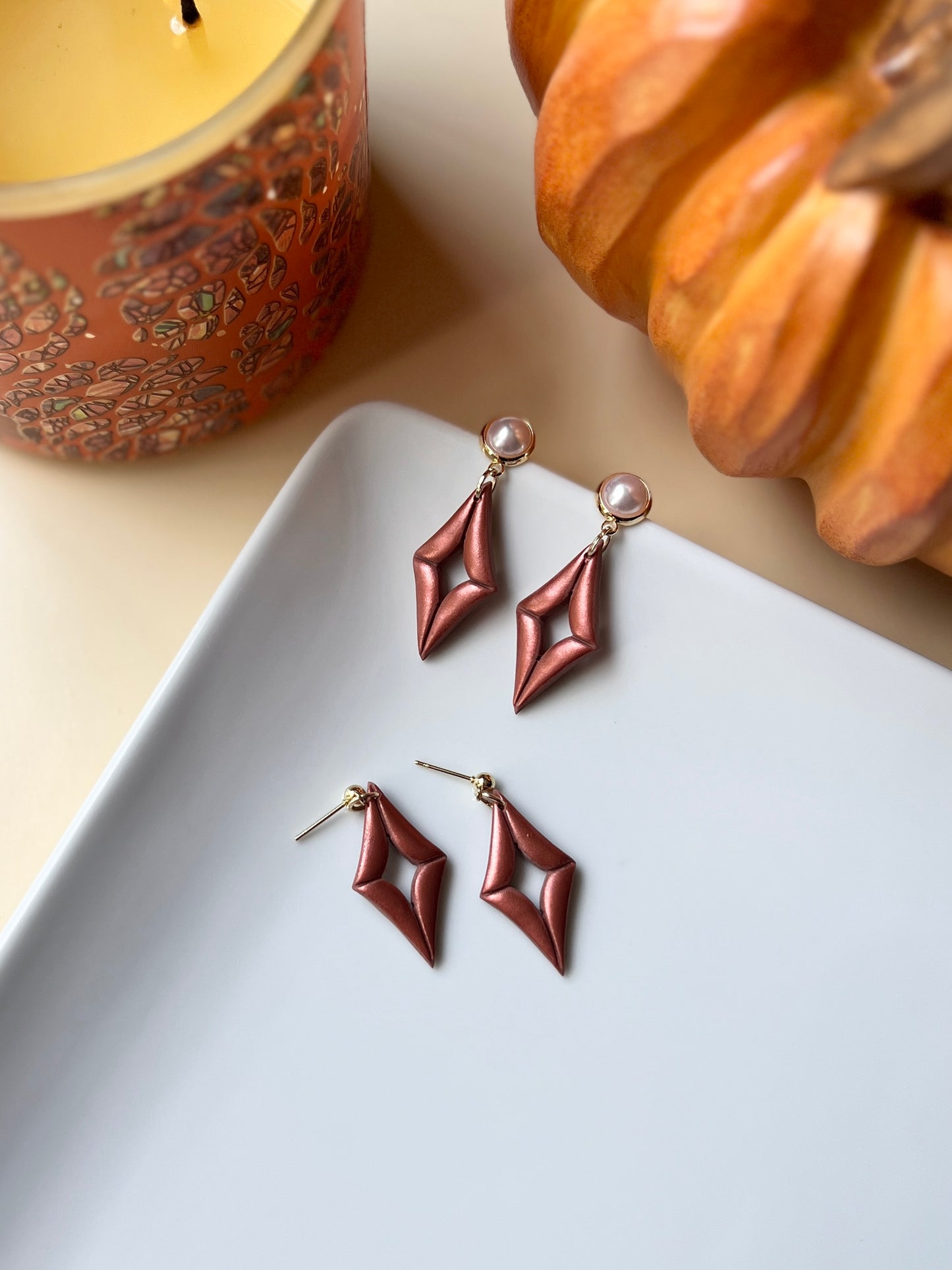 The Polaris | Shimmery Fall Star Earrings
