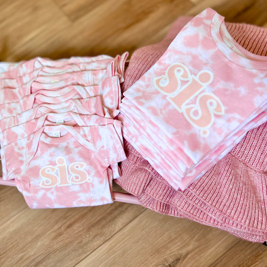 Sis Tie Dye Kids T-Shirt and Onesie