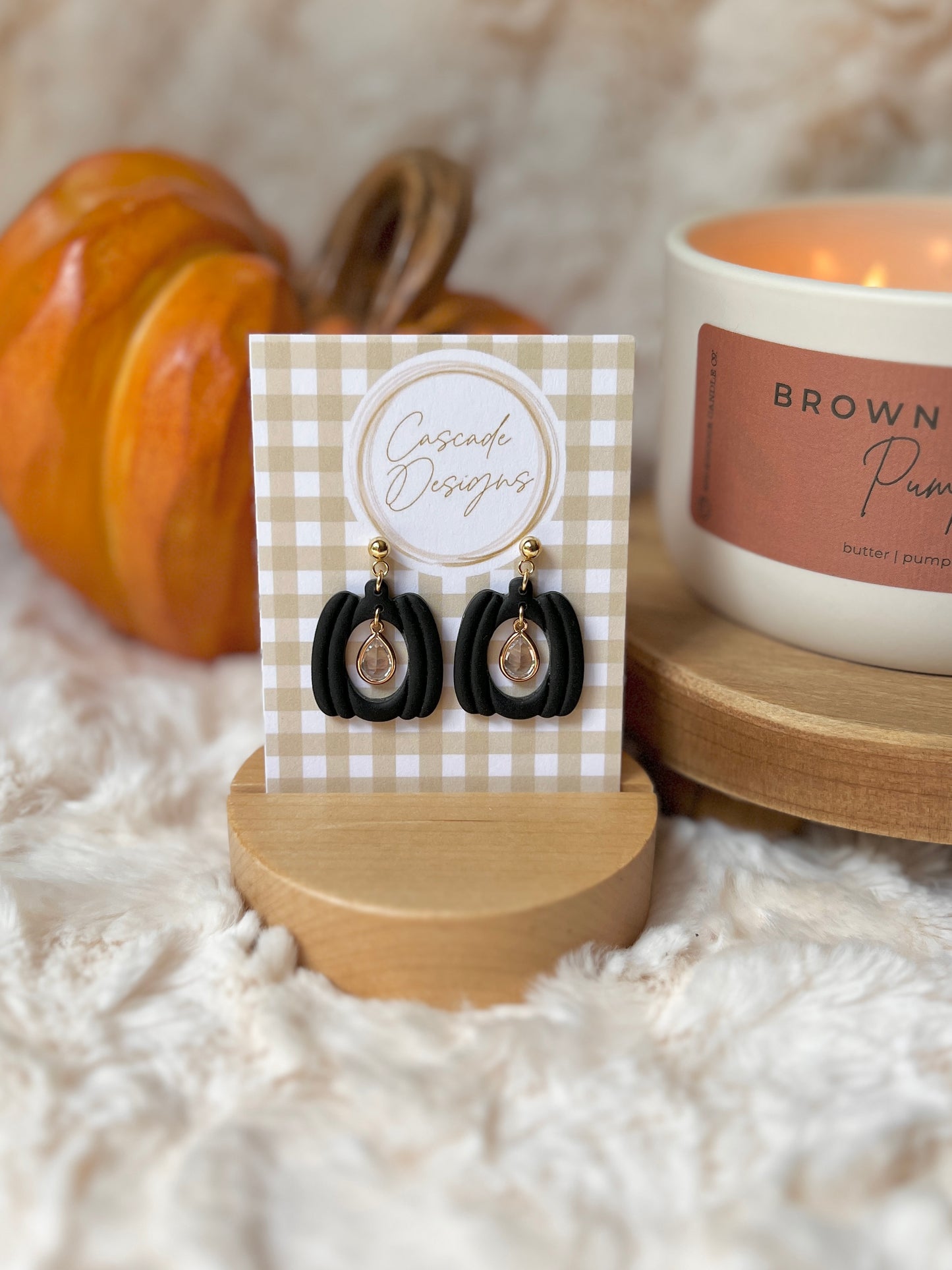 The Hallow Pumpkin | Crystal Pumpkin Earrings