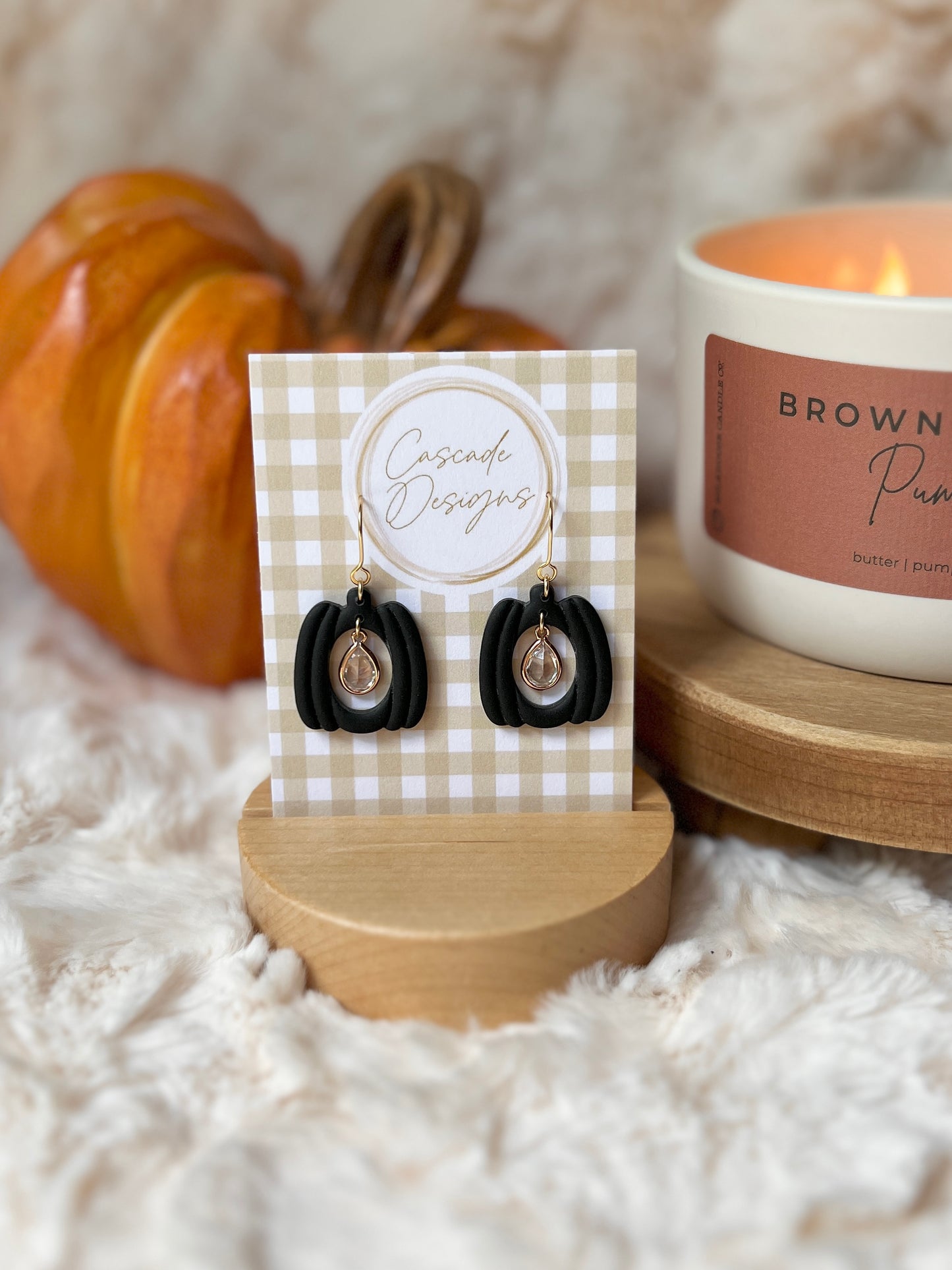 The Hallow Pumpkin | Crystal Pumpkin Earrings