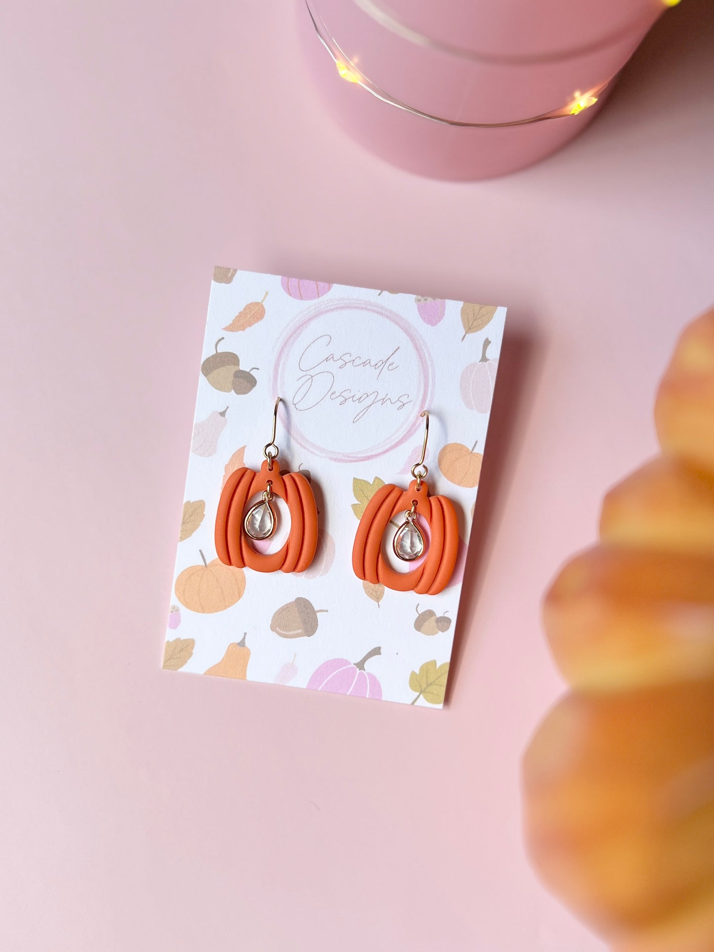 The Hallow Pumpkin | Crystal Pumpkin Earrings