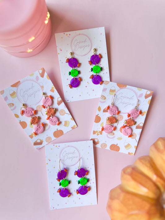 The Trick or Treat | Halloween Candy Earrings