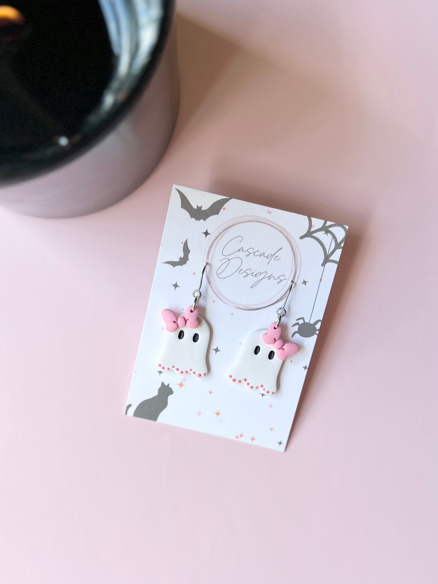 The Girli Ghosti | Cute Bow Ghost Earrings