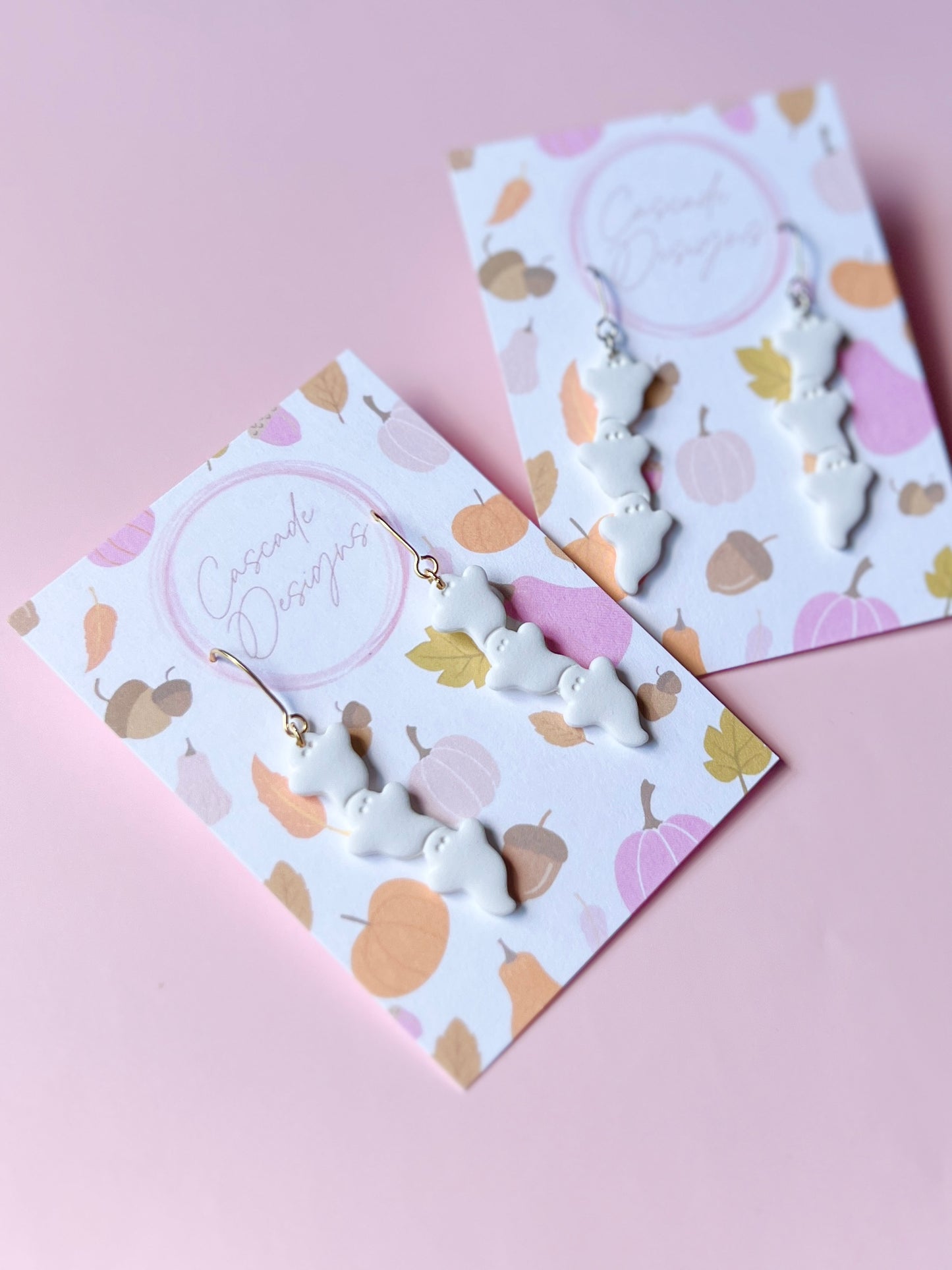 The Ghost Triplets | Ghost Stack Earrings