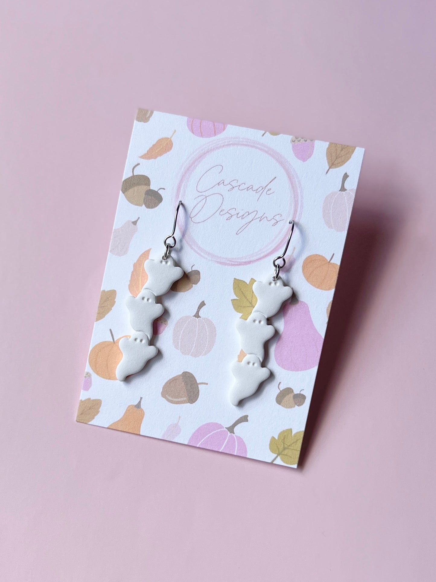 The Ghost Triplets | Ghost Stack Earrings